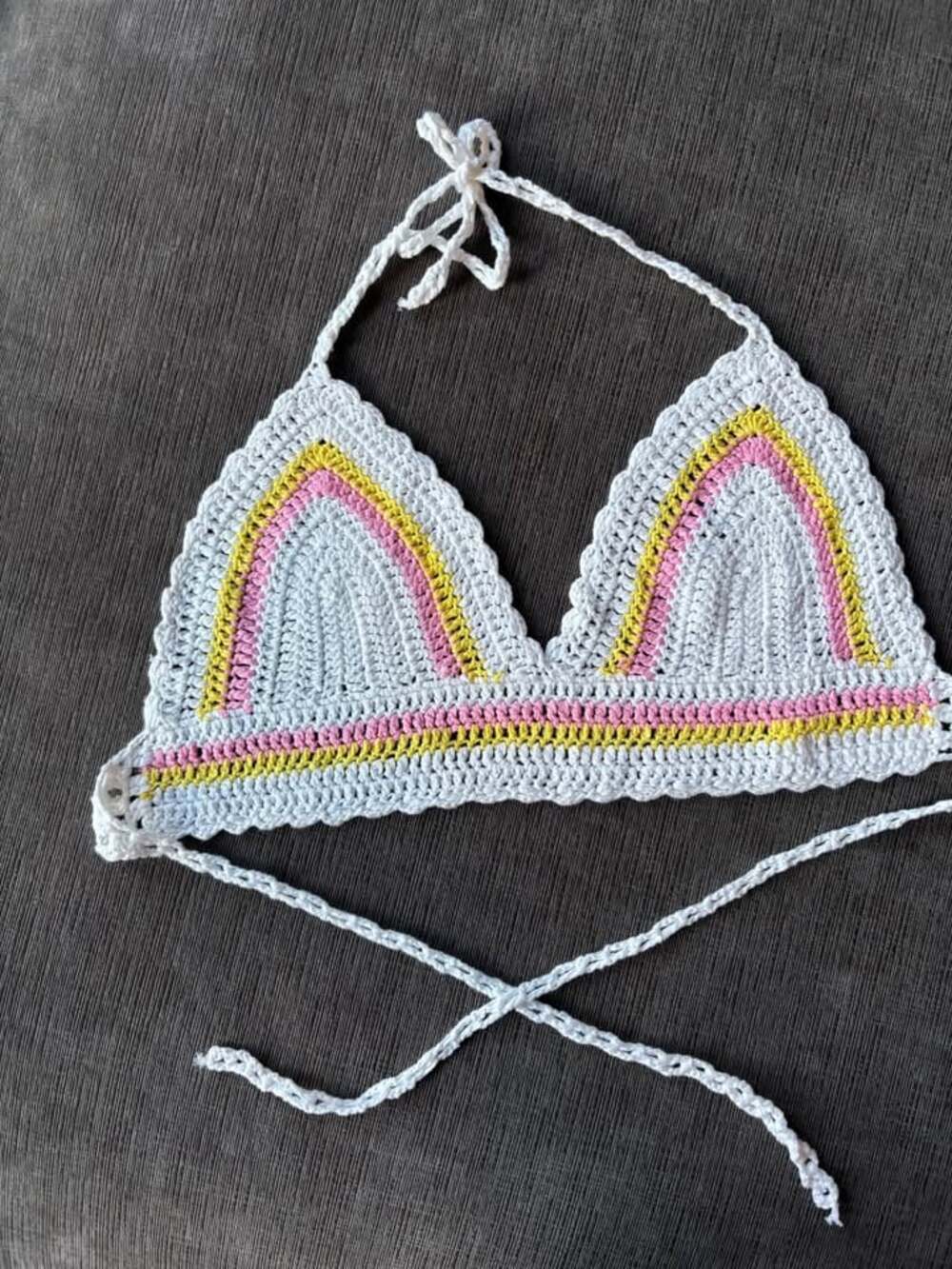 India Boutique Crochet Bikini Top
